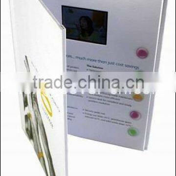 video greeting gifts booklet for advertiser /LCD booklet