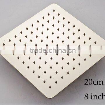8inch Ultra Thin Brushed Nickel Ceiling Mounted Rain Shower Head Stainless Steel
