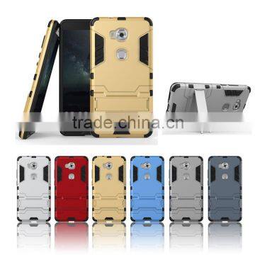 Hybrid Kickstand TPU PC Armor Case Iron Man Cellphone Case For Huawei P8 P8 Lite