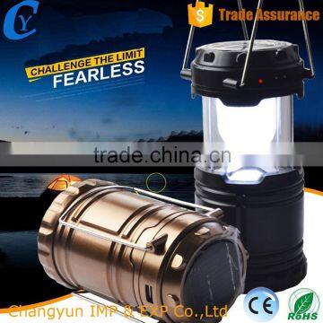 outdoor plastic 8 LED camping lantern multifunction rechargeable solar LED camping light with mobile phone charger                        
                                                                                Supplier's Choice