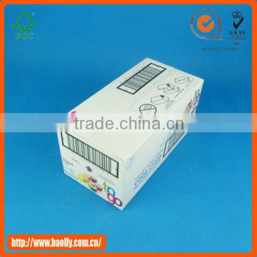 Fashion OEM design full manufacturers paper small color printing high quality takeaway corrugated boxes