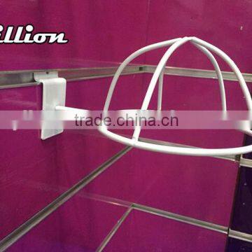 buy direct from china factory metal wire slatwall hat rack for Retail Store Display