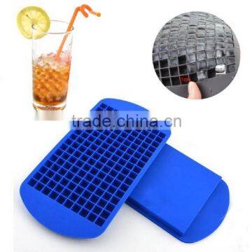 New Year Safety 160 Ice Cubes Mini Cube Silicone Tray Mould Tool Silicone Ice Cube Mould Dishwasher Safe