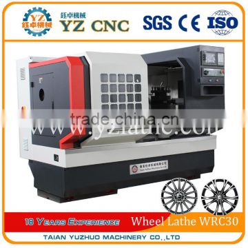 Chinese alloy wheel repair cnc lathe machine with probe