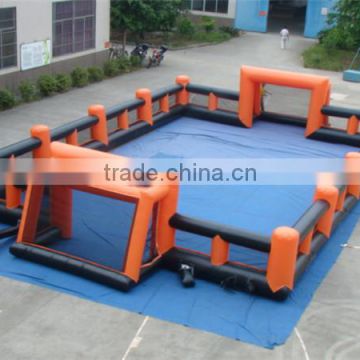 2016 fashion inflatable human football field, inflatable soccer field