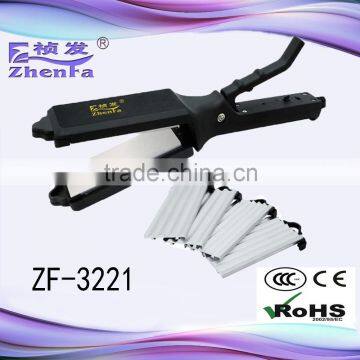 Temperature control hair straightener and curling iron for salon use ZF-3221