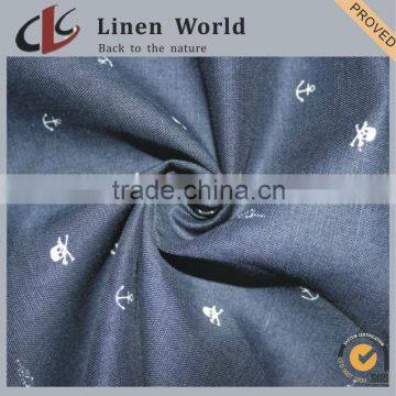 317 Printed Blend Linen Cotton Fabric