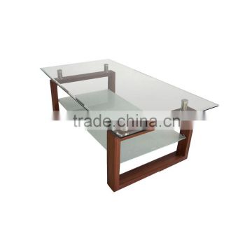 Living Room Furniture tempered glass matel high gloss coffee table