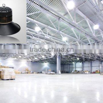 Black aluminum industrial 100w low bay LED light fixture for warehouse