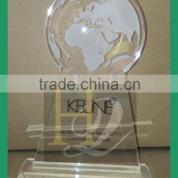 popular custom clear acrylic award and trophy/acrylic trophy design