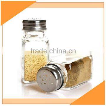 Customized Transparent Glass Spice Container