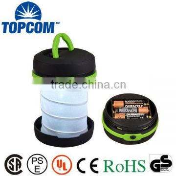 Round Mini Collapsible Camping Torch Brightness Camping LED Light