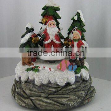 Polyresin Christmas Music Box Products