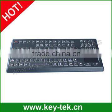 IP68 keyboard with touchpad for heavy application, LED backlight optional