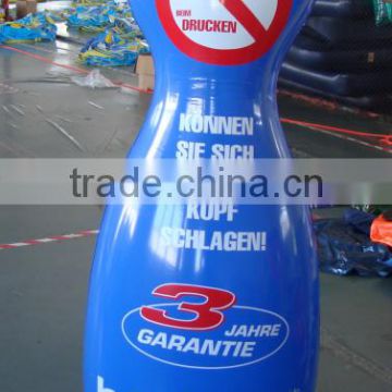 gaint blue inflatable Advertise bottle display