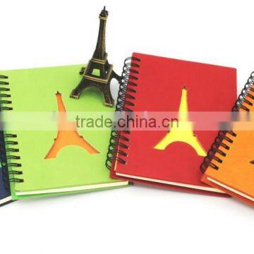 2015 HOT SALE PU COVER NOTEBOOK WITH SPIRAL