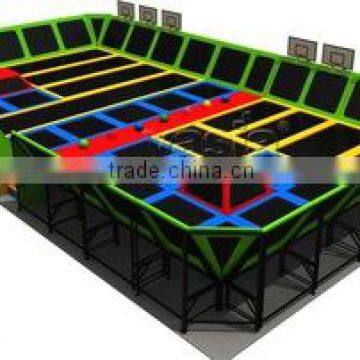 Basketball inflatable bouncer trampoline big indoor trampoline park with Dodgeball