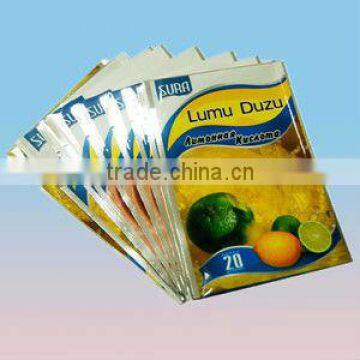 3-side sealing plastic packaging bag for juice