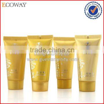 Luxury cosmetic tube with screw cap plastic disposable shampoo bottles