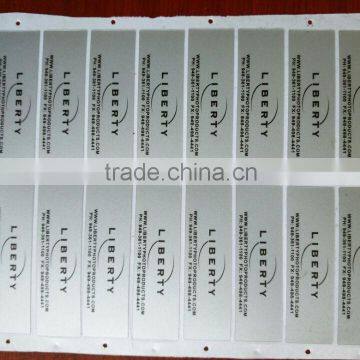 hot sale self adhesive matte silver PET printing label factory from Guangdong