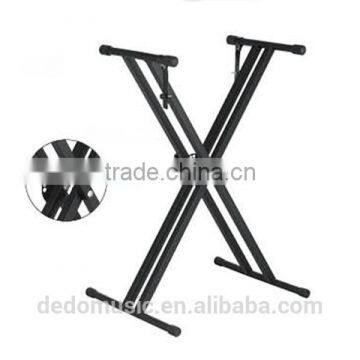 Professional Musical Instrument Stand Doulbe Metal Pipe Piano X Keyboard Stand