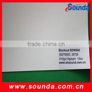 Free Sample Good Quality Glossy White Black Printed PVC Blockout Flex Banner