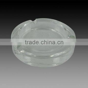 Wholesale k9 crystal optical glass 6cm diameter engraved factory large pocket ashtray