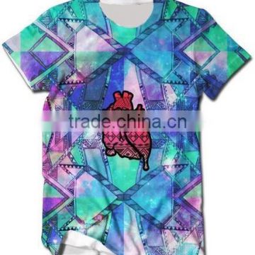 All over sublimation printed t-shirts,sublimation 3D T-Shirt/Casual Plain T-Shirt Wholesale/Sublimation T-Shirt