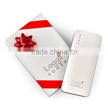 kejea 10000 mah power bank portable charger for smartphones-white