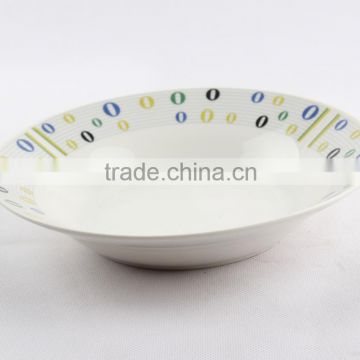 High quality ceramic dinner plate daily use porcelain soup plates