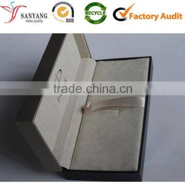 Wholesale custom logo printed paper wedding jewelry box