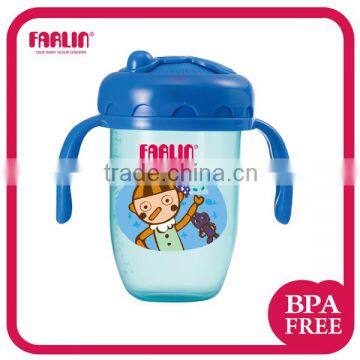 FARLIN GuLu GuLu2 BPA Free Water Cup With Handle and Straw 240ml Baby Sippy Cup Training Cup photo-2