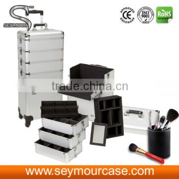 Custom shockproof aluminum trolley case