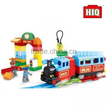 children plastic bo train toy connecting big block