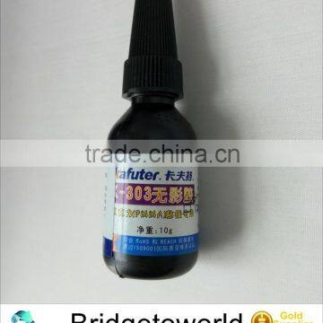 Kafuter 303 transparent LCD UV liquid curing glue adhesive glass metal strength bonding for mobile phones
