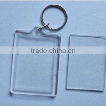 Customized acryilc keychain acrylic keychain photo frame(blank keyring)