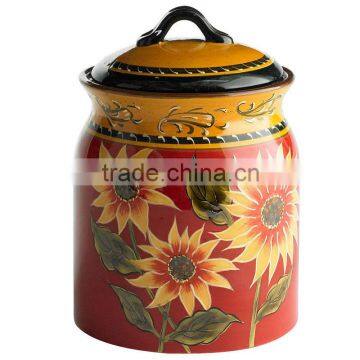 Novelty terracotta cookie jar