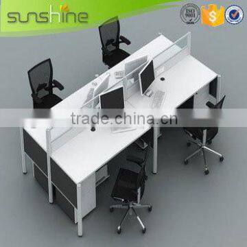 Stainless Steel Melamine Workstation, Used Glass Wall Partition, High Quality Cheap Cubicles photo-3