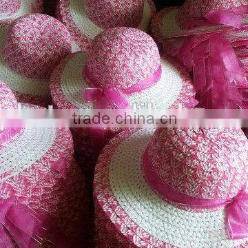 Factory in Zhejiang China First Grade kids hat straw