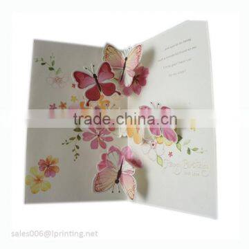 Elegant pop up birthday card printing factory