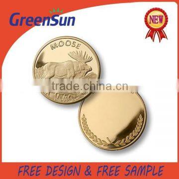 Cheap Metal Gold Award Commemorative Coin