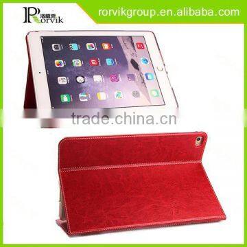 2015 Hot Sale Top Grade Crazy Horse Leather Case Cover for Ipad 6 photo-5