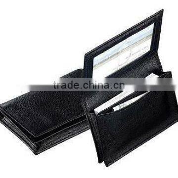 black pu wallets and name card holder