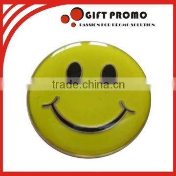 Smile Face Enamel Metal Badge