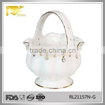 New China supplier wholesale ceramic kitchen hanging basket for dinner set