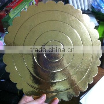 Golden Flower Shape Cake Boards 2015 New Design