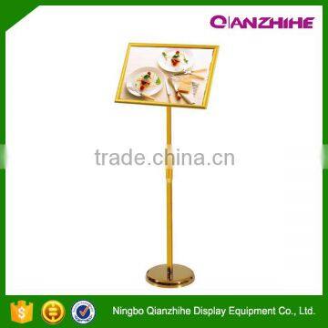 china ningbo A3A4 metal menu stand advertising