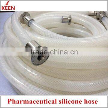 Manufacturers of new food grade stainless steel wire helix reinforced high voltage silicon rubber tube