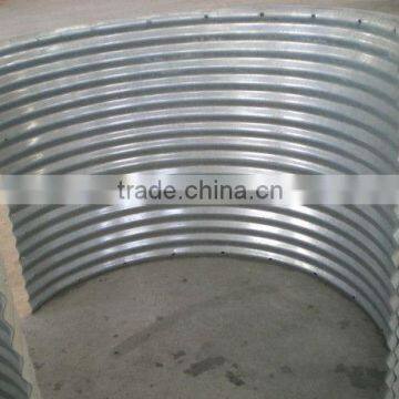 Hot dipped galvanized rigid steel conduit pipes 8000mm, highway metal corrugated pipes