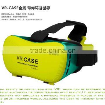 Yellow VR box/case latest 2nd Distance Adjustable 3D Glasses colorful VR box VR Case